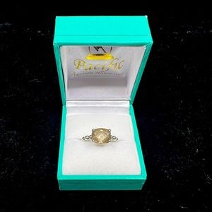 New collection! Citrine ring size 7 antique silver